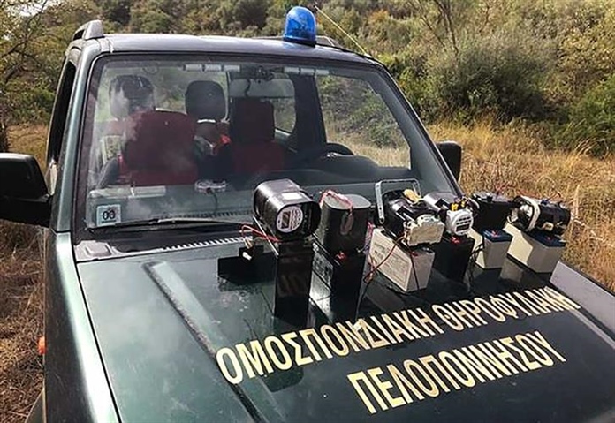 Κατασχέθηκαν 28 ηχομιμητικές συσκευές (κράχτες), που χρησιμοποιούσαν οι λαθροκυνηγοί στην Πελοπόννησο.